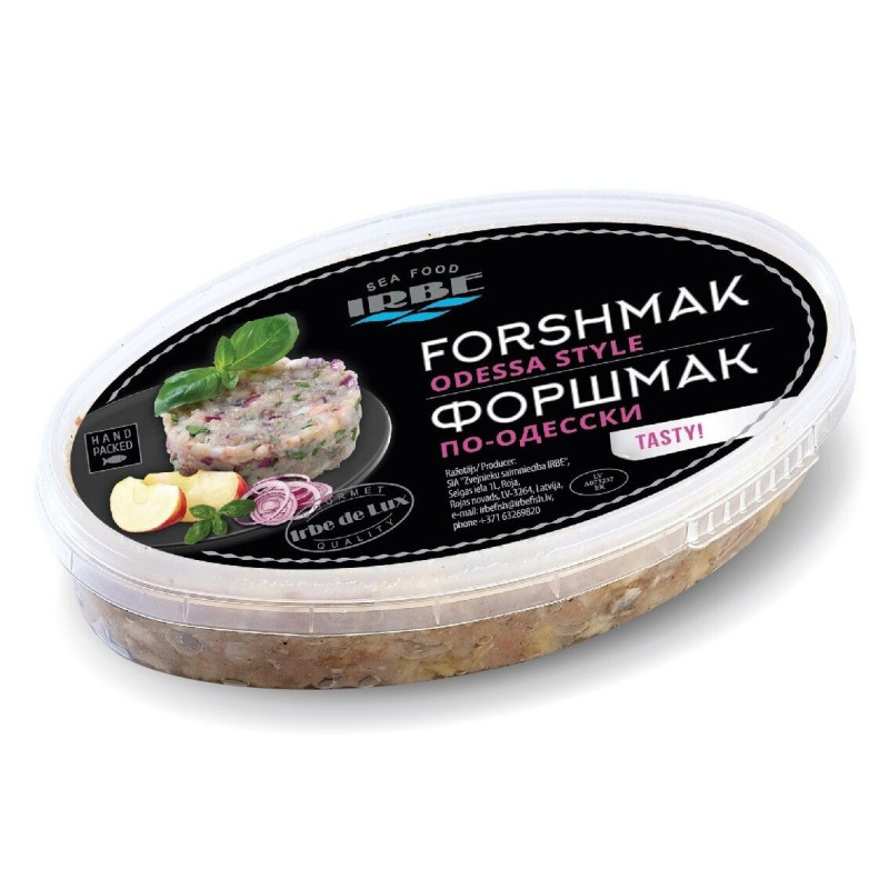 Silkių paštetas FORŠMAK, Odesos stiliumi, IRBE, 220 g