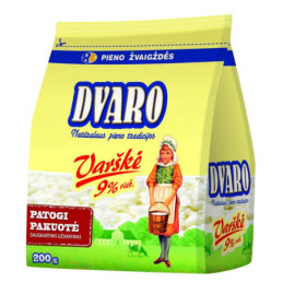 DVARO varškė, 9 %, 200 g