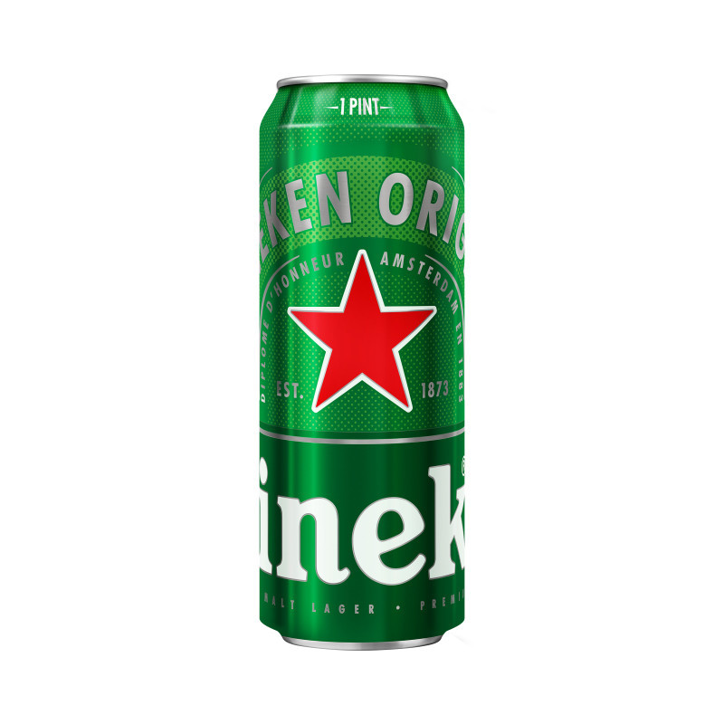 Alus HEINEKEN, 5%, skard., 568 ml