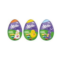 Pieninio šokolado kiaušinis MILKA su kakavos dražė, 50 g