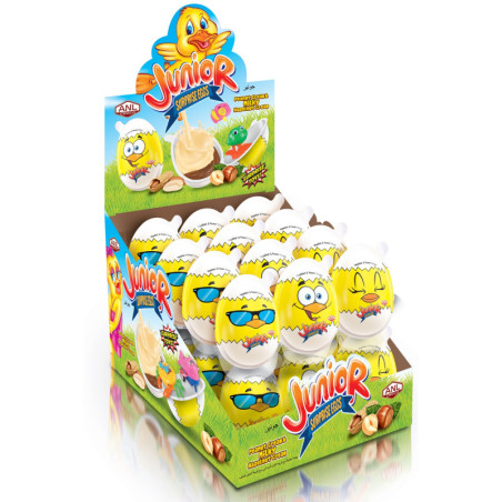 Kiaušinis JUNIOR EGG su šok. kremu ir siurprizu, 1 vnt