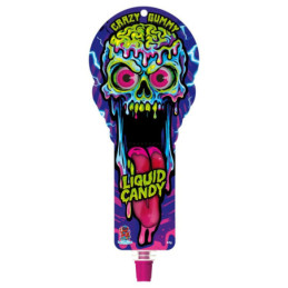 Skysta karamelė su guminukais SWEET SKULL, 42 g