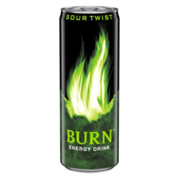 Energinis gėrimas BURN, SOUR TWIST, gazuotas, skard., 250 ml