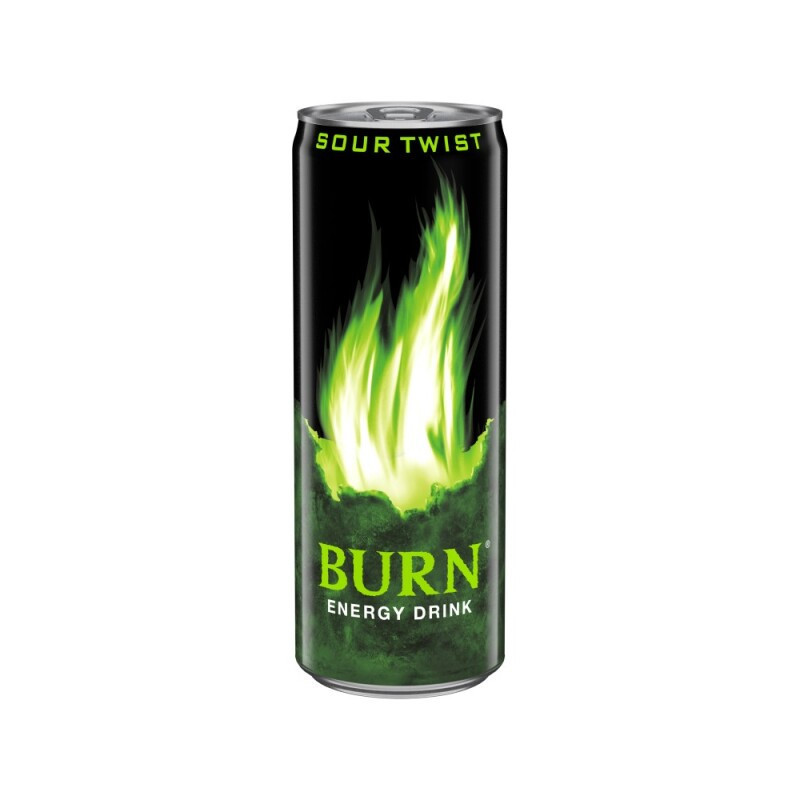Energinis gėrimas BURN, SOUR TWIST, gazuotas, skard., 250 ml