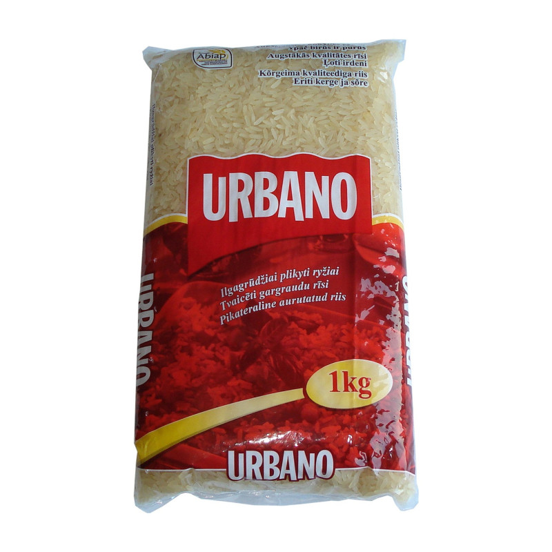 Ryžiai URBANO, plikyti, ilgagrūdžiai, 1 kg
