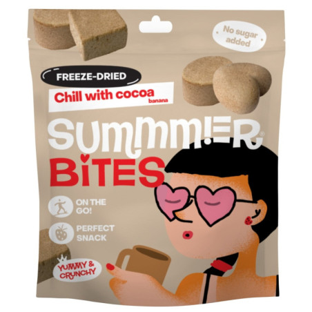 Šaltyje džiovintas užkandis ATSIKVĖPK SU KAKAVA SUMMMER BITE, 13 g