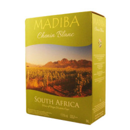 Vynas MADIBA Chenin blanc, BIB, baltasis, sausas, 3 l
