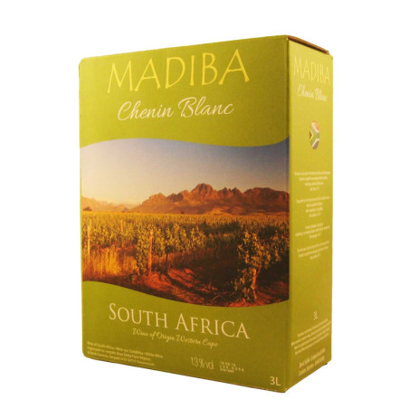 Vynas MADIBA Chenin blanc, BIB, baltasis, sausas, 3 l