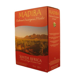 Vynas MADIBA Cabernet Sauvignon Merlot, BIB, raud., sausas, 3 l