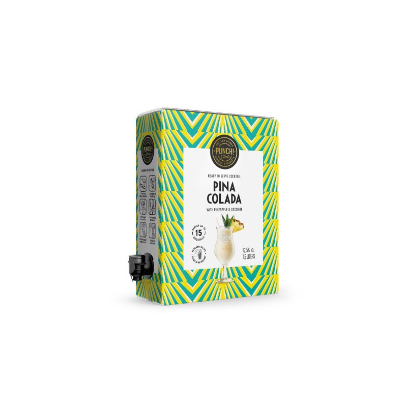 Alk. kokteilis PUNCH CLUB, Pina Colada, 12,5%, 1,5 l