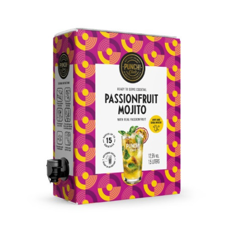Alk. kokteilis PUNCH CLUB, Passionfuit Mojito, 12,5%, 1,5 l