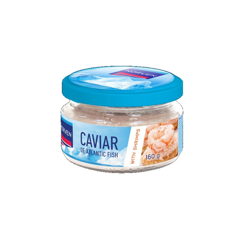Ikrų užtepėlė baltajame padaže su krevetėmis NORVEN, 160 g
