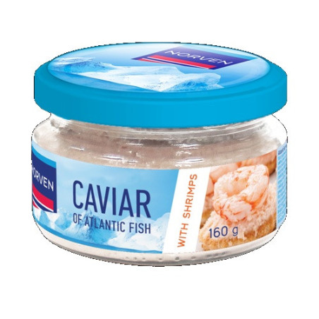 Ikrų užtepėlė baltajame padaže su krevetėmis NORVEN, 160 g