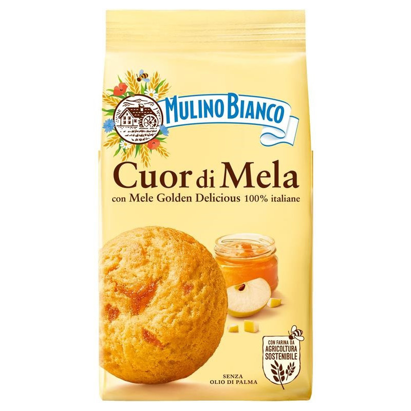 Sausainiai MULINO BIANCO su obuoliniu įdaru, 250g