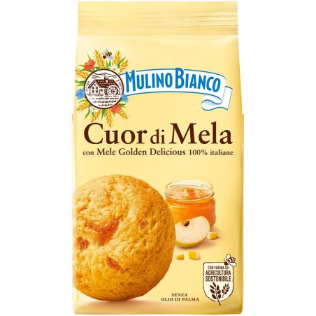 Sausainiai MULINO BIANCO su obuoliniu įdaru, 250g