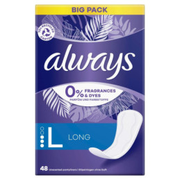 Higieniniai įklotai ALWAYS Long, 0% Perfume, 48 vnt