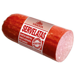 Karštai rūkytas servelatas KOKYBĖ 400 g