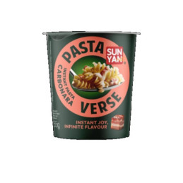 Greitai paruošiami makaronai SUN YAN, Pasta Verse, su Carbonara padažu, 55 g