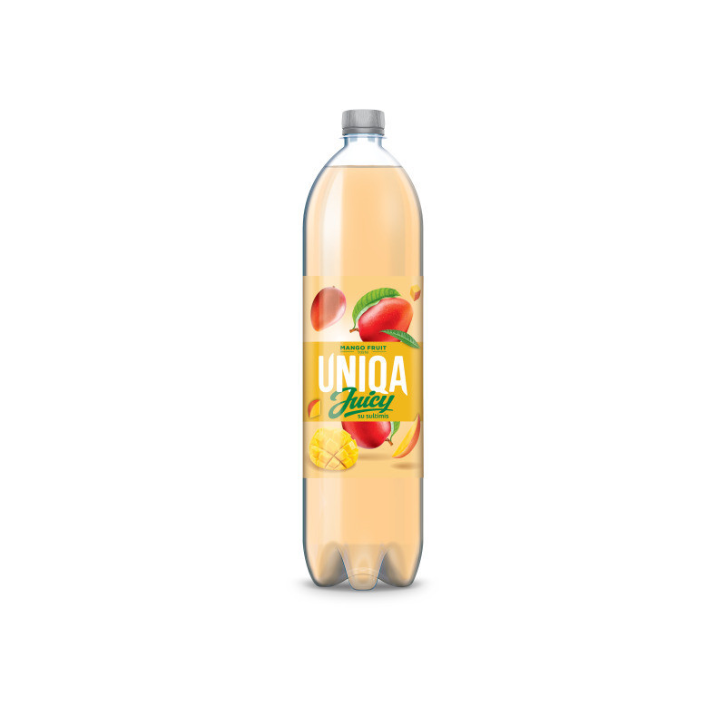 Gaiv. gėrimas UNIQA JUICY, negaz., mangų sk., PET, 1,5 l