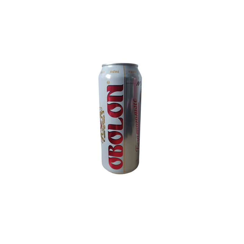 Nealkoholinis alus OBOLON, šviesusis, skard., 500 ml