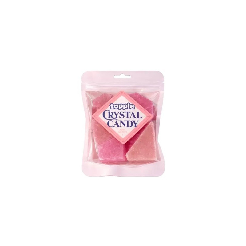 Saldainiai TOPPIE CRYSTAL CANDY (STRAWBERRY), 80 g