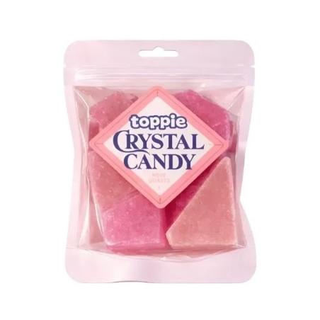 Saldainiai TOPPIE CRYSTAL CANDY (STRAWBERRY), 80 g