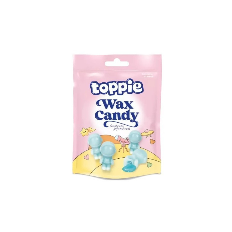 Saldainiai TOPPIE WAX CANDY (BLUEBERRY), 40 g