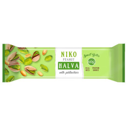 Žemės riešutų chalva NIKO su pistacijomis, 60 g