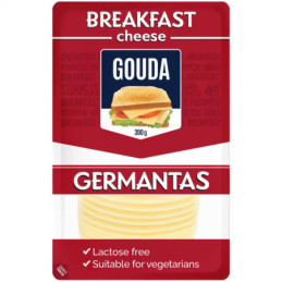 Sūris GERMANTO GOUDA, 45% rieb., riekel., s.m., 300 g