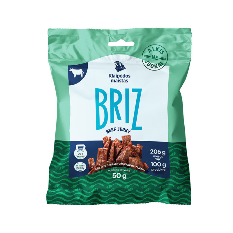 Džiovintas jautienos užkandis BRIZ, a.r., 50 g