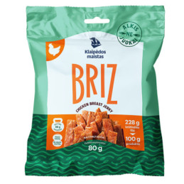 Džiovintas vištienos užkandis BRIZ, a.r., 80 g