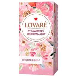 Arbata LOVARE STRAWBERRY MARSHMALLOW, 24 vnt, 36 g