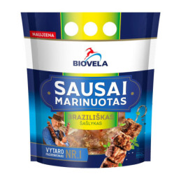 Kiaulienos sprand.šašlykas BIOVELA, Braziliškas,(saus.mar) 800 g