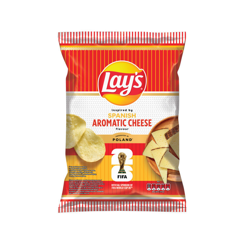 Bulvių traškučiai LAYS, FIFA, aromatinio sūrio sk., 130 g