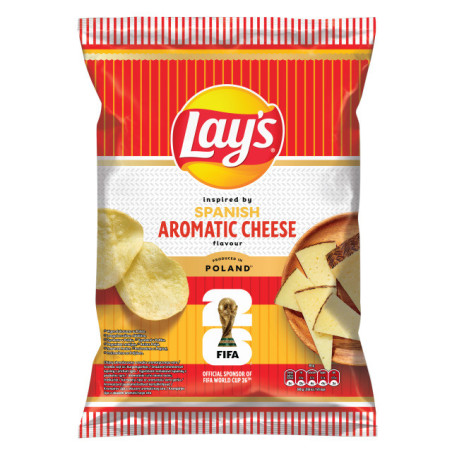 Bulvių traškučiai LAYS, FIFA, aromatinio sūrio sk., 130 g