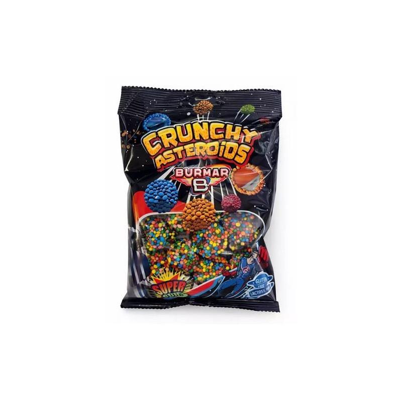Guminukai BURMAR CRUNCHY ASTEROIDS rūgštūs, mix, 90 g