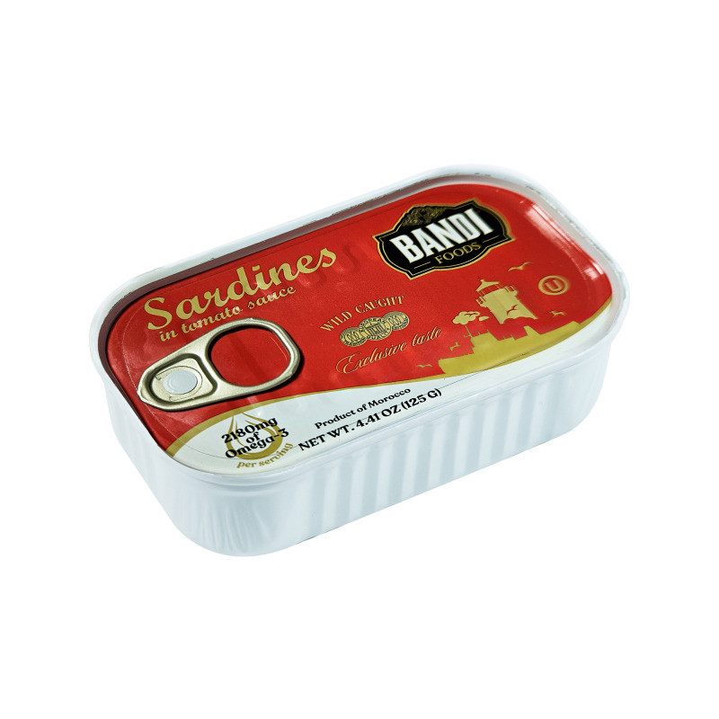 Sardinės BANDI FOODS, pomidorų padaže, 125 g