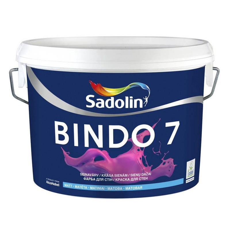 Dažai Sadolin Bindo 7 W0/BW, balti, 2.5 l