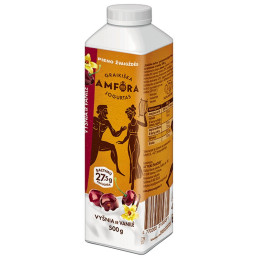 Ger. jogurtas su vyšn. ir vanile GRAIKIŠKA AMFORA, 2.4 %, 500 g
