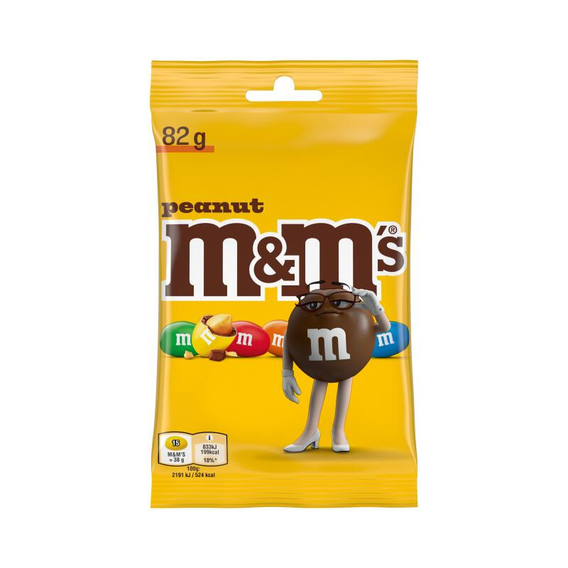 Dražė M&MS su žemės riešutais, 82 g