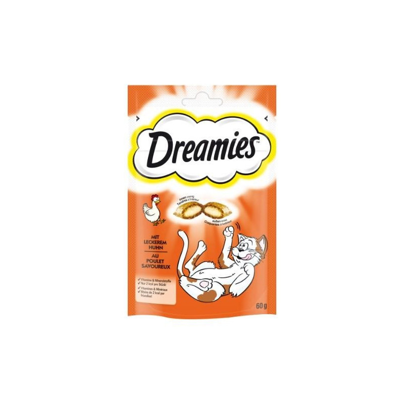 Skanėstas katėms su vištiena DREAMIES C&T, 60 g