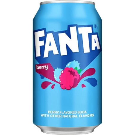 Gazuotas gaivusis gėrimas FANTA įv. uogų sk., 355 ml