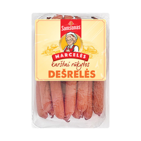 K.r. dešrelės SAMSONAS, MARCELĖS, medžiotojų, I r., 400 g