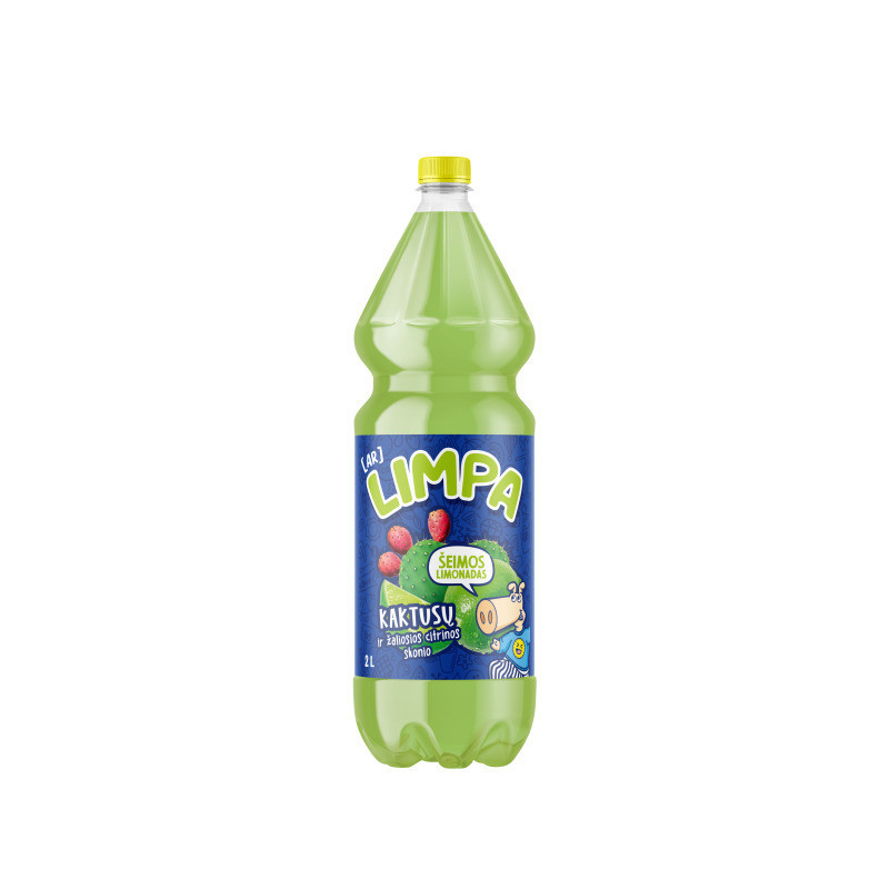 Gaivusis gėrimas LIMPA, kakt.-žal.citrinų sk.,gaz., PET, 2 l