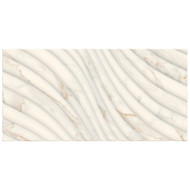 Keraminės dekoruotos sienų plytelės Bliss Gold Str, 30x60cm