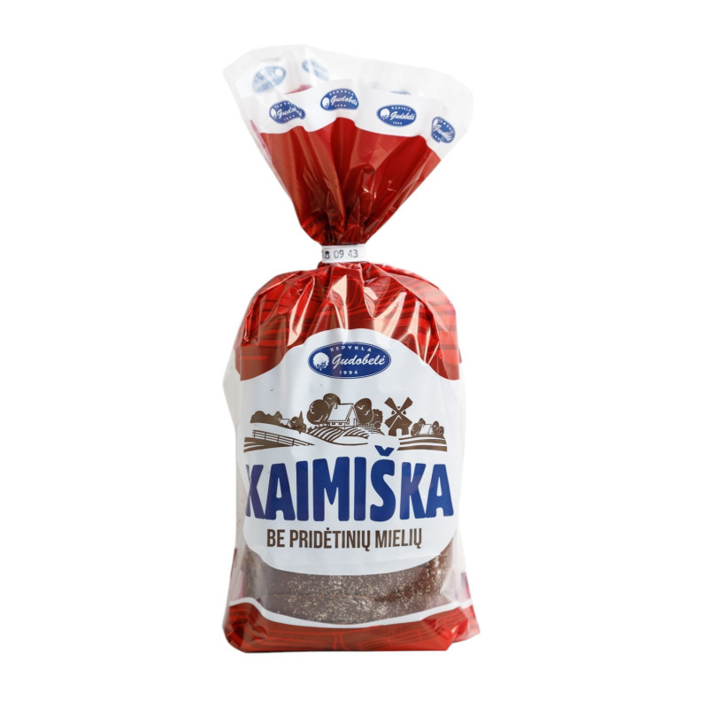 Tamsi KAIMIŠKA bemielė duona, 500 g