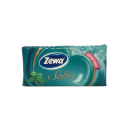 Vienkartinės nosinaitės ZEWA SOFTIS Menthol, 9 vnt
