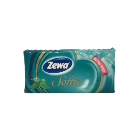 Vienkartinės nosinaitės ZEWA SOFTIS Menthol, 9 vnt