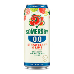 Nealk. sidras SOMERSBY STRAWBERRY & LIME, 500 ml