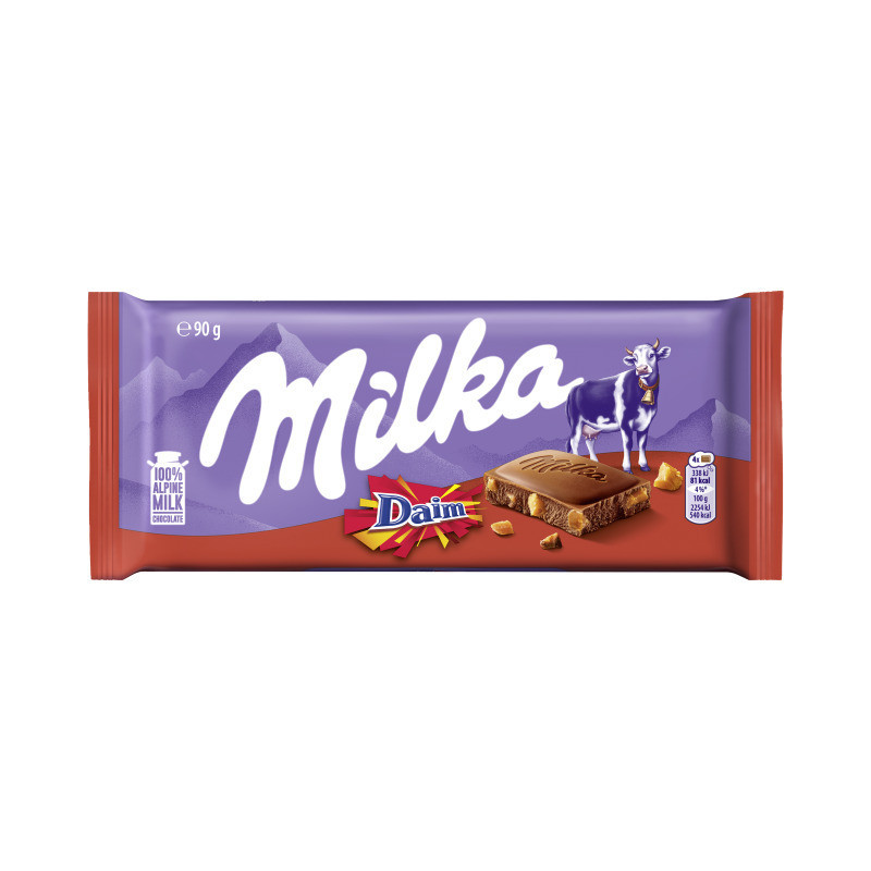 Pieninis šokoladas MILKA DAIM, 90 g